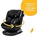 Osann Eno360 2 i-Size, drehbarer Kindersitz 40-150 cm, Reboarder mit Isofix, Baby Autositz – All Black