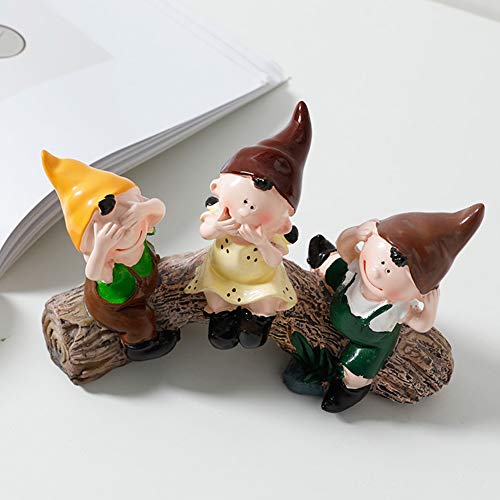 Figurine de souche anti-stress sculpture résine déco pour bureau et maison - 5