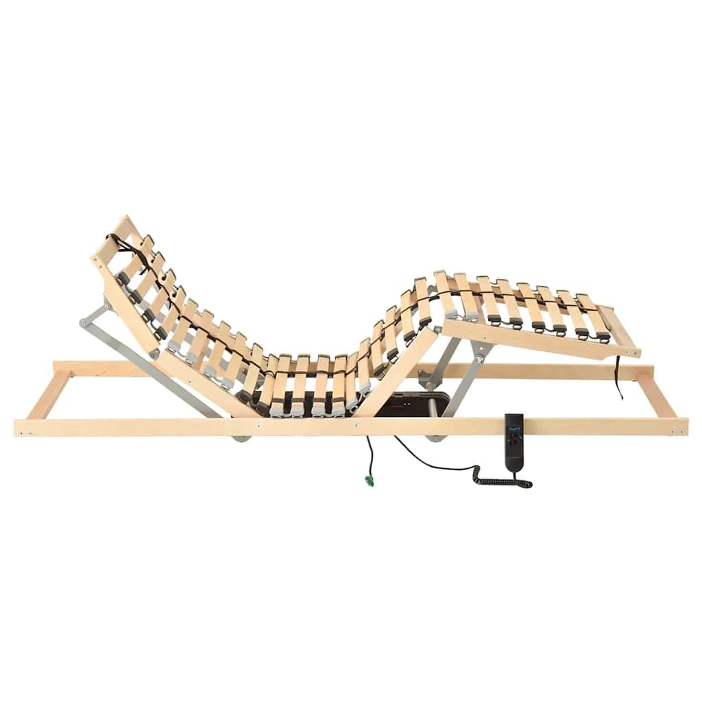 Elettrico 7 Zone Doghe in Faggio e Betulla Telecomando 80x200 cm Antracite