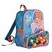 Blippi Backpack with Sound for Boys and Girls, Clear Front Pocket and Mesh Side Pockets, Toddler’s Schoolbag with Padded Back and Adjustable Straps, Versatile Day Pack for Kids, Blue and Orange