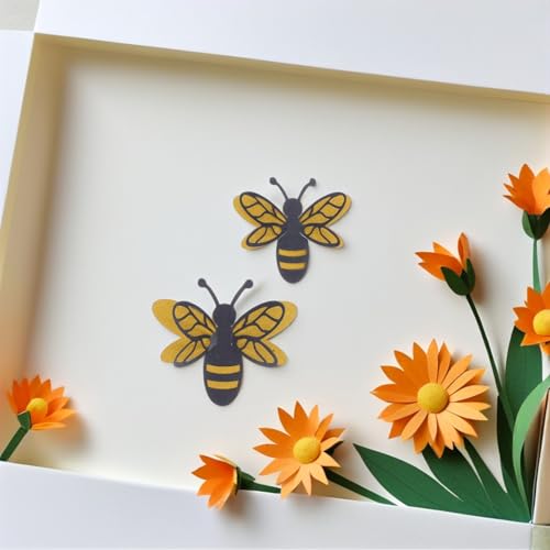 Stickers decorativos 3D de abejas Kichvoe set 12 miniatura 6