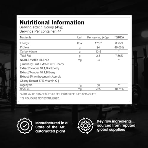 Image of ABSOLUTE NUTRITION Knockout| Noble Whey Protein|24g Protein | BCAA|Tyrosine |Arginine|Proline| Muscle building | Endurance |Digestive Enzymes |Choco Fantasy 2Kg with Free Shaker