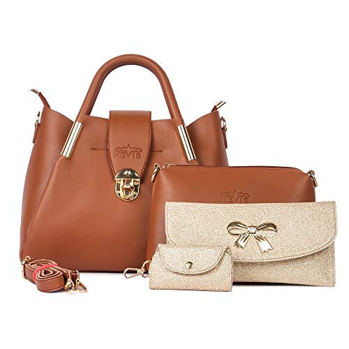 Nevis Womens Satchel (NVS-HANDBAG-PACK4-TAN-101_Tan) (B0838P5KBQ) Amazon Price History, Amazon Price Tracker