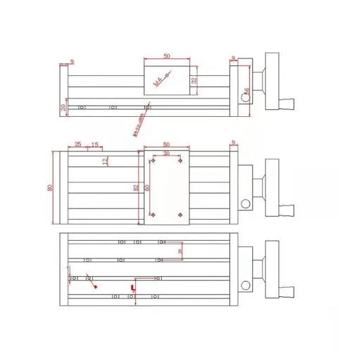 Table coulissante manuelle EBX1610 avec course de 200mm - 7