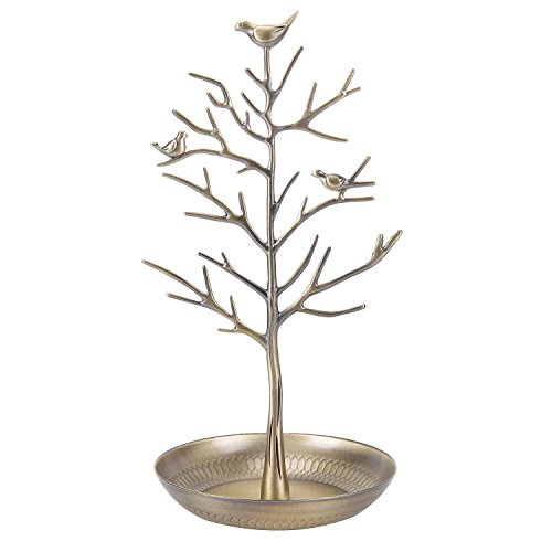 Pasutewel Schmuckständer Ohrringhalter Ständer Kettenständer Armbandständer Baum Vogel Schmuckständer Silber Cover