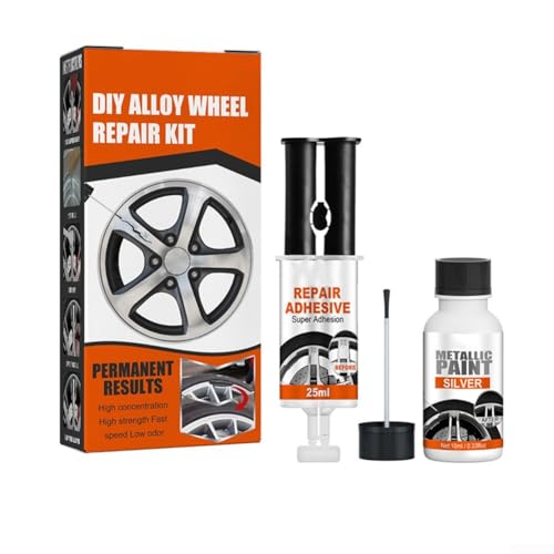 For Alloy Wheel Repair Kit Quick Fix For Scratched And Damaged Aluminum Or Steel Wheels