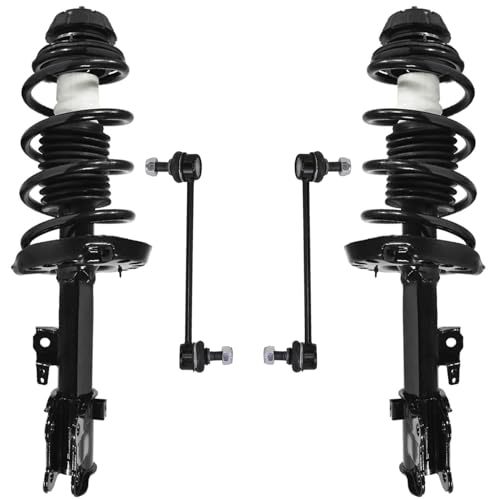 Detroit Axle - Front Struts Sway Bars Kit for 2010-2013 Kia Soul 2 Struts with Coil Spring Assembly 2 Stabilizer Sway Bar End Links 2011 2012 Replacement Suspension Kit