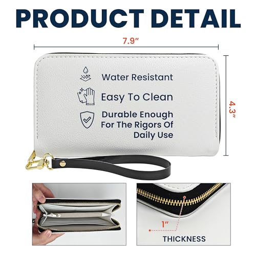 Macorner Personalized Long Wallet For Women, Toile De Jouy Dog Owner Gift for Fur Mom, Women Purse, Pet Lovers Presents2