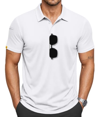 Image of SCODI Men's Golf Polo Shirt Short Sleeve Tactical Shirts Casual Tennis T-Shirt | Big & Tall, Quick Drying, Breathable, Moisture Wicking, Stretch, Soft, Ideal for Golf, Tennis, Outdoor, Tactical, Daily, Work