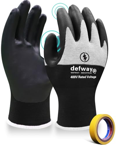 defway 400V Electrician Insulated Rubber Gloves