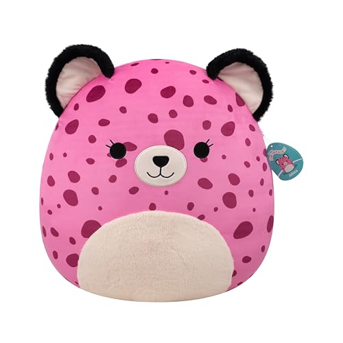 Squishmallows Jalisca le guépard rose doudou géant pour coin lecture