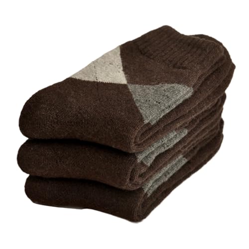 svlftecon Unisex Wool Winter Thermal Socks Cozy Warm Hiking Crew Boot Socks Wool for Autumn Crew Series 15