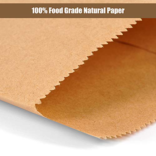 Eonjoe 100-Pack Kraft Paper Treat Bags Flat Favor Bag For Sandwich Snacks Cookie Popcorn Party Small Gift Bag (Brown, 3''X5'') #TOP2