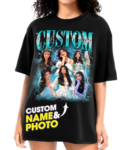 H-DEWALL Custom T Shirts Graphic Tees Shirt Customized Gifts Personalized for Men Shirt Boyfriend Gift Ideas Design Your Own