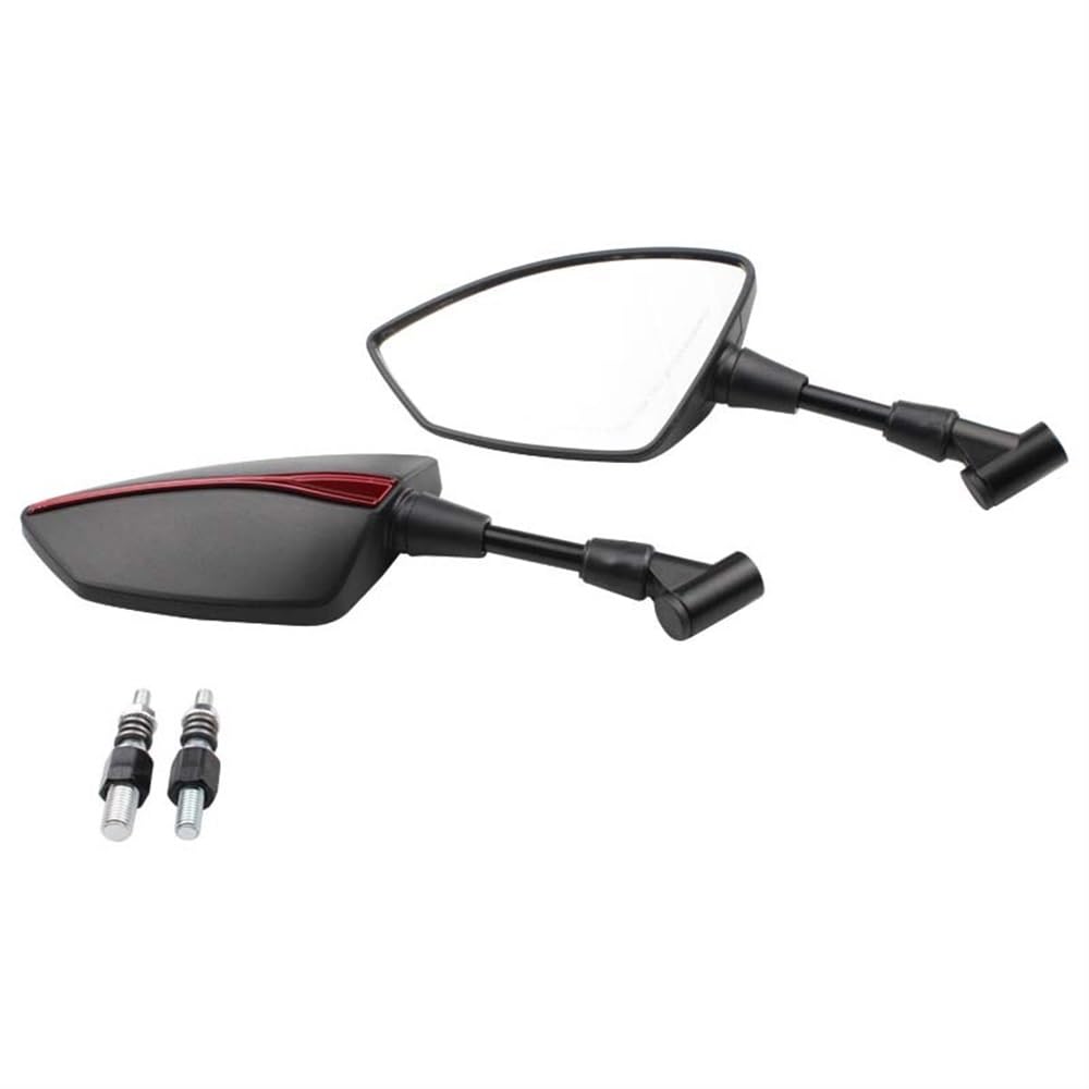 Rétroviseur de moto rouge pour rouler en sécurité en ville sur votre Yamaha MT09