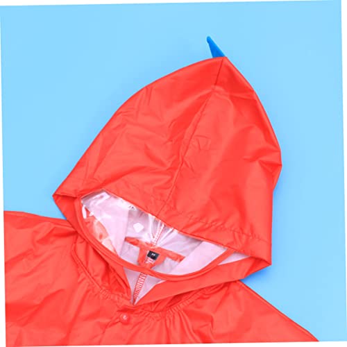 Unisex Children's Raincoat with Dinosaur Hood Boys and Girls Raincoat Boys Girls Xxl3