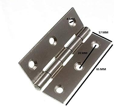 240 x Pairs of Butt Hinges BZP ZINC Plated Steel 63MM 2 1/2 INCH
