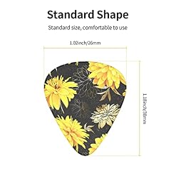 Lot de 12 médiators élégants de luxe en chrysanthème noir pour guitare électrique, basse acoustique, cadeau avec boîte - Les Beatles, Paul McCartney, John Lennon, RIngo Starr, George Harrison Lot de 12 médiators élégants de luxe en chrysanthème noir pour guitare électrique, basse acoustique, cadeau avec boîte – Image 5