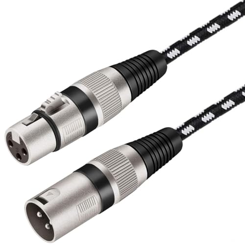 Cavo XLR Microfono Premium 3M - Maschio/Femmina 3 Pin Per Audio