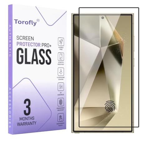 Image of Military-Grade Tempered Glass Screen Protector Compatible for Samsung Galaxy S24 Ultra with Edge to Edge Coverage and Easy Installation kit (Samsung Galaxy S24 Ultra)