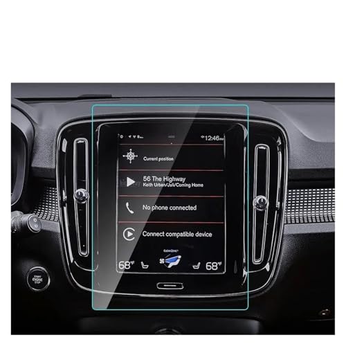 Protection écran tactile Volvo XC40 anti-rayures verre trempé pour GPS 8.7"