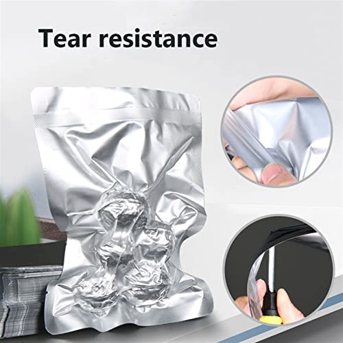 Bolsas de Mylar termosellables herméticas con ventana transparente para conservar comida seca 100 uds 5