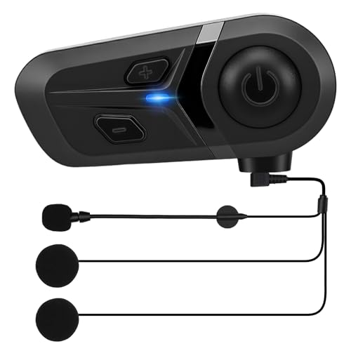 Casques Bluetooth Moto avec Assistant Vocal, Écouteur Bluetooth, Kit Bluetooth Casque Moto pour Écouter Musique, GPS, Appels, Réduction du Bruit DSP/CVC, Haut-Parleur HiFi 40mm, Étanche IP67