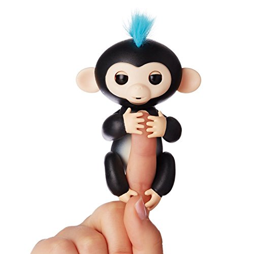 Fingerlings Baby Monkey - Finn - Black (Includes Bonus Stand)
