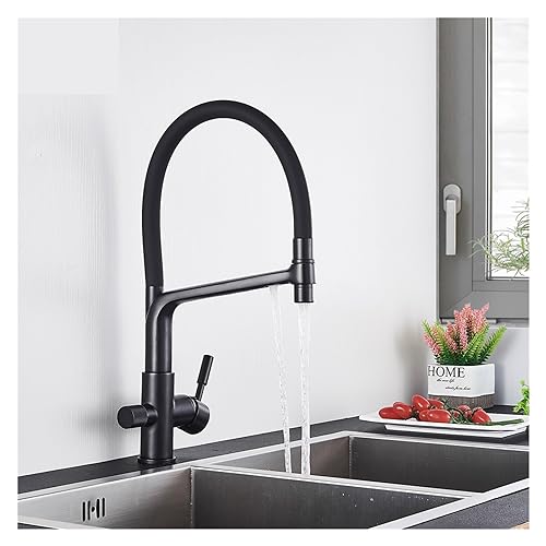 Robinet purificateur d'eau cuisine mitigeur filtre blanc chrome - 3