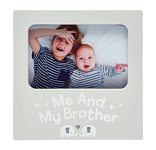 Image of Kate & Milo Me and My Brother Frame, Baby Keepsake Frame, Sibling Picture Frame, Big Brother or Big Sister Gift, Elephants