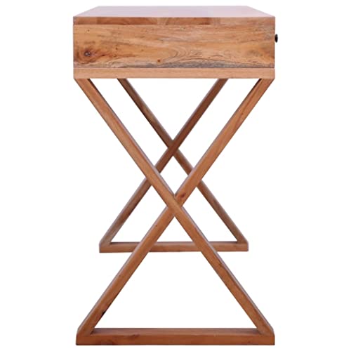 VidaXL Legno Massello di Mogano Scrivania PC