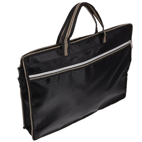 Hemobllo Carpeta Organizadora de Archivos A4 Cremallera Doble y Tela Oxford, Bolsa Ligera y Plegable para Oficina y Actividades Diarias