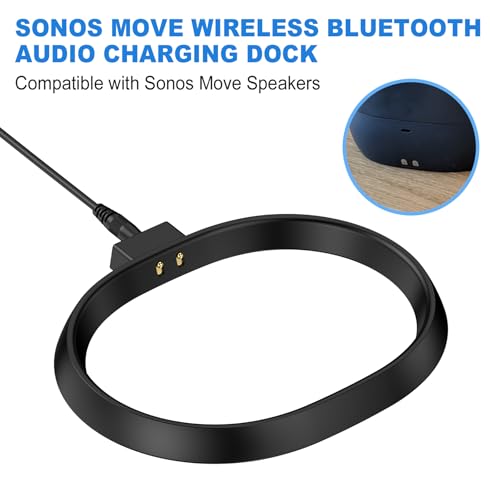 Image of Charging Base Replacement Charger for Sonos Move Gen 2nd and 1st with 45W Adapter(Black)