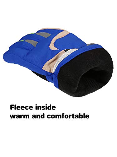 Satinior Kids Winter Snow Ski Gloves Waterproof Snowboard Gloves Boy Girl Warm Snow Mittens #TOP3