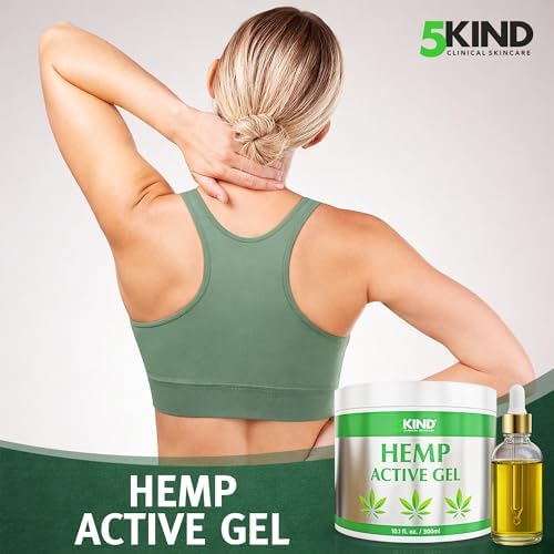 5Kind Hanf-Aktivgel 300ml – Hochdosiertes Cannabis-Gel für Gelenke und Muskeln – Ideal füredm Alexander, Bettina, Christ