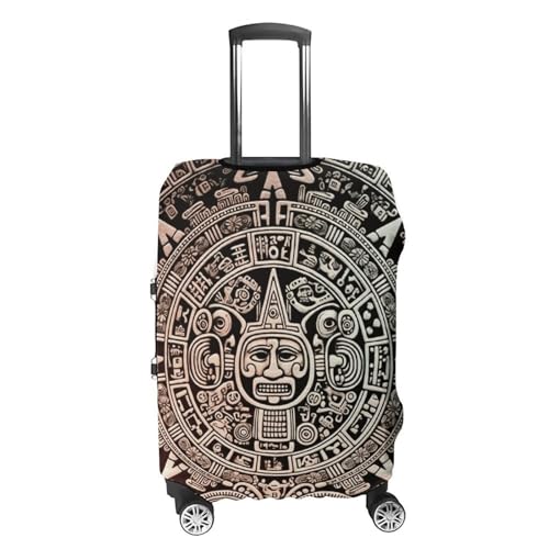 Mayan Calendar End of The World Printed Luggage Cover Protector, Fits 18-32 Inch Luggage4
