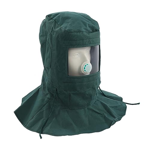 Cappuccio per Cappuccio per Sabbiatura, Maschera Protettiva per Sabbiatrice a Scialle Copri Cappuccio per Sabbiatrice per Spruzzare il Taglio di Levigatura
