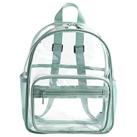 Renoble Durchsichtiger Rucksack Wasserdicht Schulrucksack ?Große Kapazität Reißverschluss Entworfen Transparent Lässige Rucksack Tasche Wasserschutz Cover