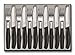 Price comparison product image Victorinox Classic, professional cutlery set, extra sharp blade, serrated edge, 11 cm, stainless steel, Set of 12, Black