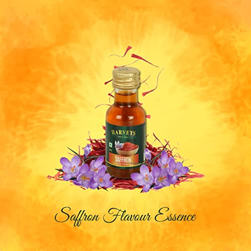 Image of Harveys Flavouring Essence | Biryani, Kewra, Saffron, Cardamom | Pack of 4 | For Biryani, Kheer, Cake, Cookies, Muffins, Sweets and Many More | 28 ml x 4