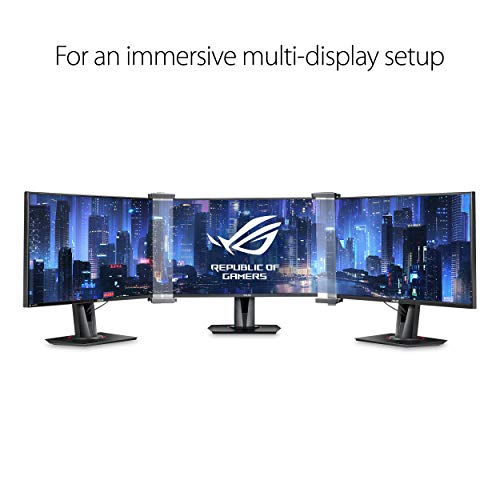 Image of ASUS ABF01 ROG Bezel-Free Kit Universal Multi-Monitor Setup with Optical Micro-Structures Easy Assembly, Clear, (Set of 2)