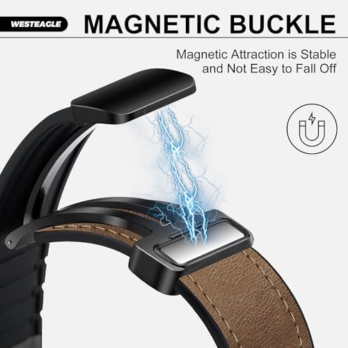 Bracelet aimanté Apple Watch cuir véritable ajustement millimétrique