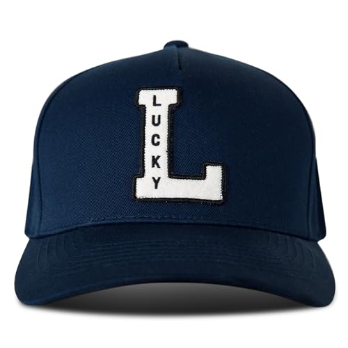 Image of Lucky Brand Snapback Hat | Adjustable | Baseball Cap | Retro | American Heritage | 5 Panel Design | Cotton Canvas