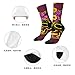 XZDWPY Northeast skull Unisex Mid-Calf Socks 2 Black-2 Polyester Skin-Friendly Moisture-Wicking Fashionable Crew Socks
