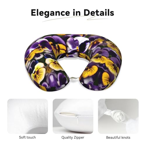 Almohada de viaje ergonómica de espuma viscoelástica miniatura 4