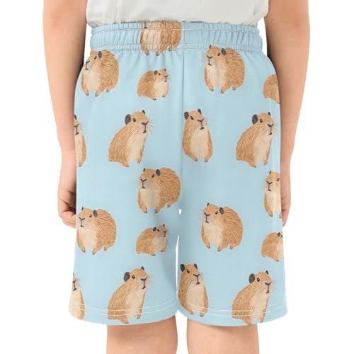 senya Boys Athletic Short Cute Capybara Blue A Soft Pants Summer Shorts Bottoms with Pocket4