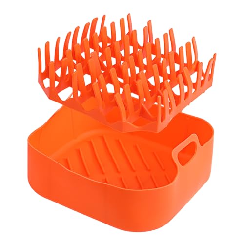 GALPADA 1 Juego De Bandeja De Silicona para Tocino Rejilla para Freidora De Aire Utensilios para Freidora De Aire Utensilios para Freidora De Aire Bandeja para Hornear Tocino Cesta