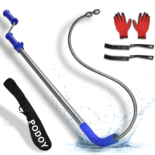 6ft Toilet Auger Drain Cleaner with Silicone Head