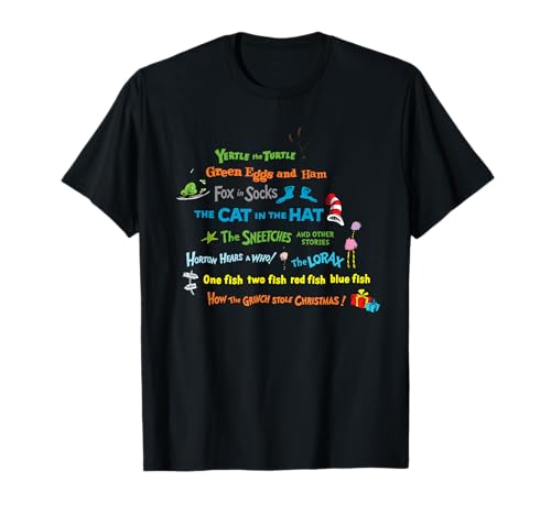Dr. Seuss Book Title T-Shirt