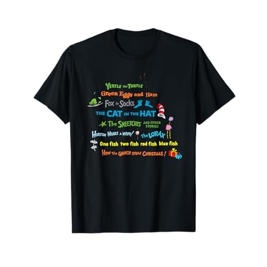 Dr. Seuss Book Title T-Shirt